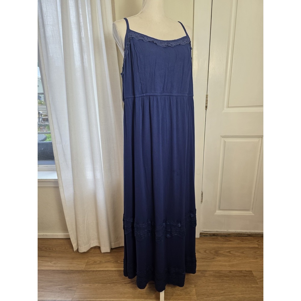 Torrid Maxi Dress 3 Navy Sleeveless